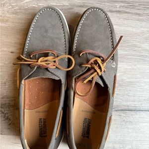 Johnston & Murphy Brown and Gray Boat Shoes